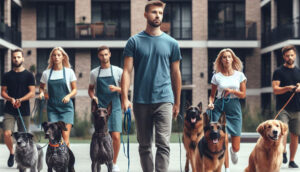 community dog training class at condo community